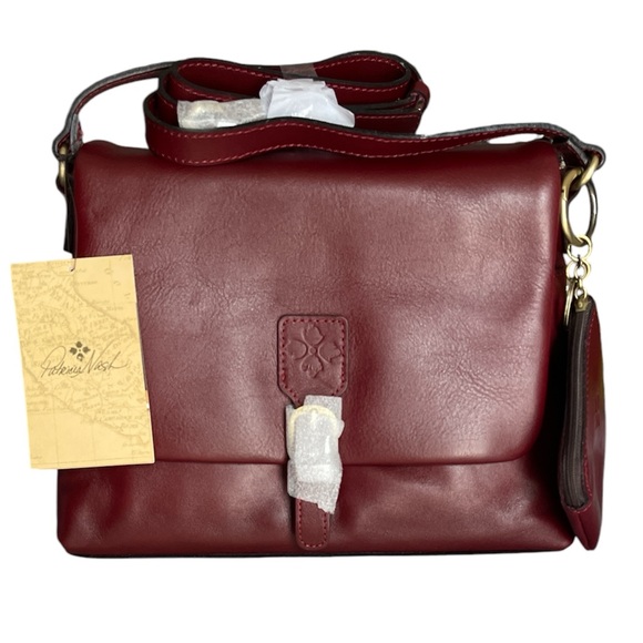 Patricia Nash Mili Leather Medium Flap Crossbody w/ Coin Pouch   0103 - Picture 1 of 13
